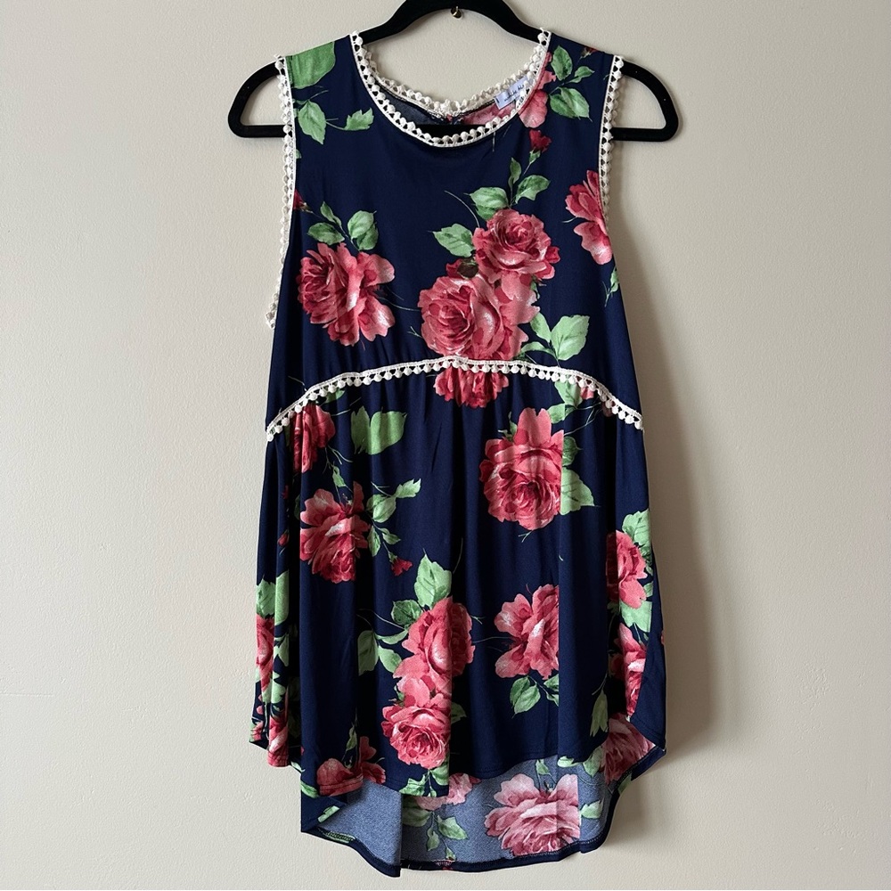 White Birch Tank - Large - Floral (NWOT)